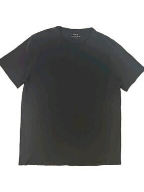 Vince Soft Pima Cotton Crew Neck T-Shirt Black Size M